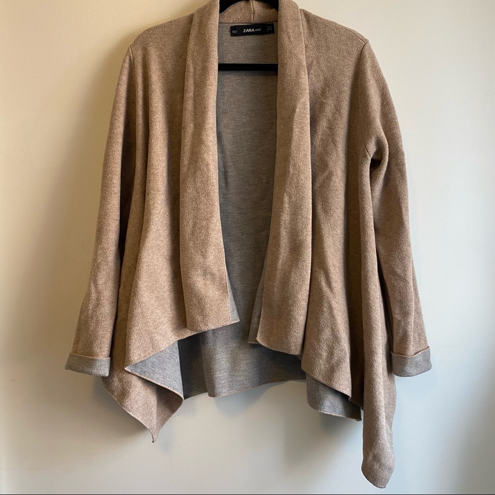 Tan & Grey Zara Knit Cardigan